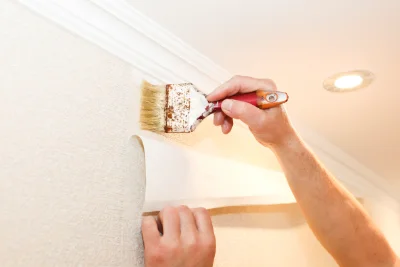 Pose de papier peint à Genneton — revêtements muraux et toiles de verre